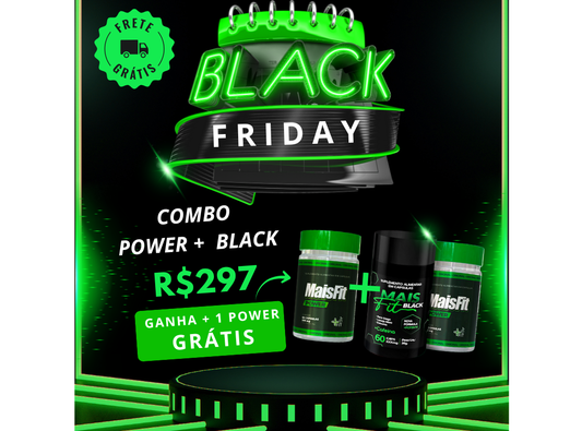 COMBO 1  BLACK + 2 POWER (1 POTE POWER GRÁTIS BLACK FRIDAY)