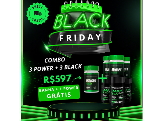 COMBO 3  BLACK + 4 POWER (1 POTE POWER GRÁTIS BLACK FRIDAY)